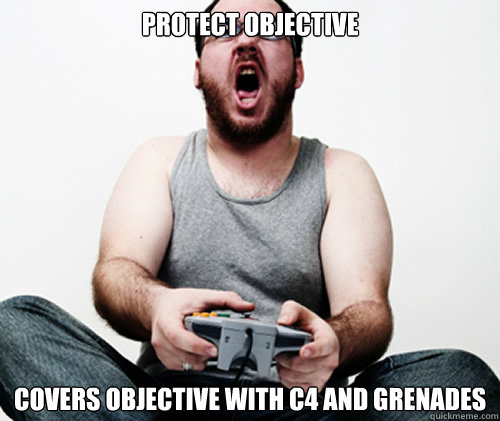 Protect objective Covers objective with c4 and grenades  Online Gamer Logic