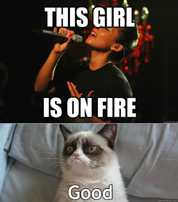    Alicia Keys and Grumpy Cat