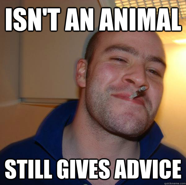 Isn't an animal still gives advice - Isn't an animal still gives advice  Misc