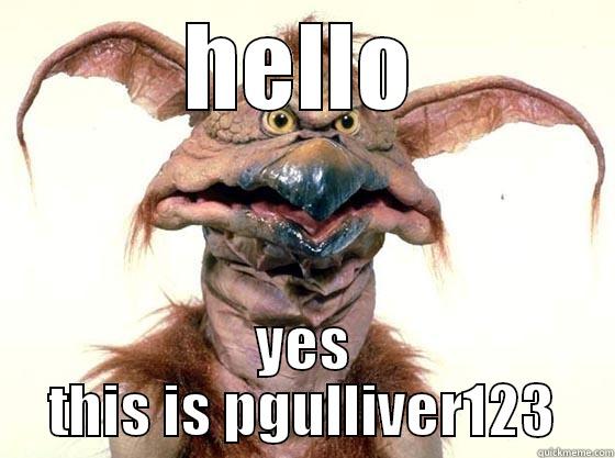 HELLO YES THIS IS PGULLIVER123 Misc