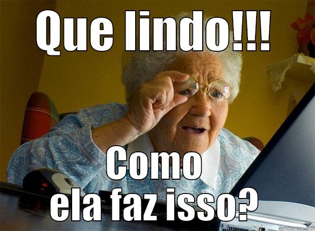 QUE LINDO!!! COMO ELA FAZ ISSO? Grandma finds the Internet