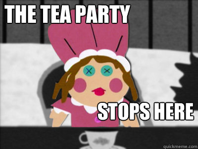 the tea party stops here - the tea party stops here  polly prissy pants