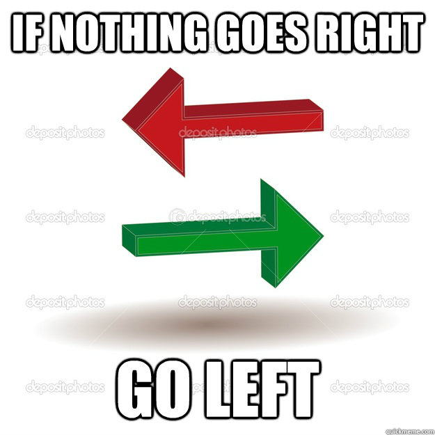If nothing goes right  Go left - If nothing goes right  Go left  Misc