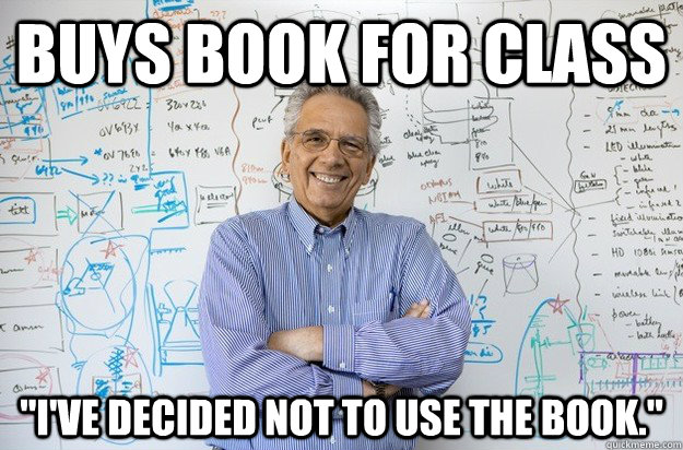 Buys book for class 