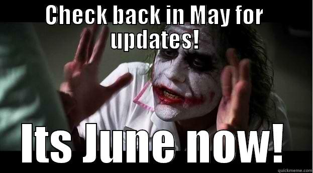 CHECK BACK IN MAY FOR UPDATES! ITS JUNE NOW! Joker Mind Loss