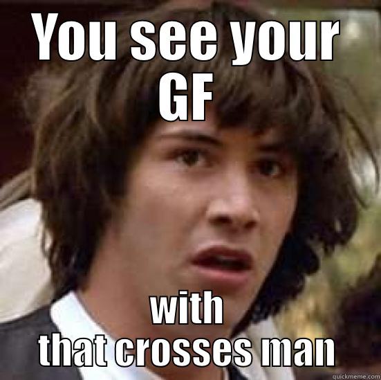 YOU SEE YOUR GF WITH THAT CROSSES MAN conspiracy keanu