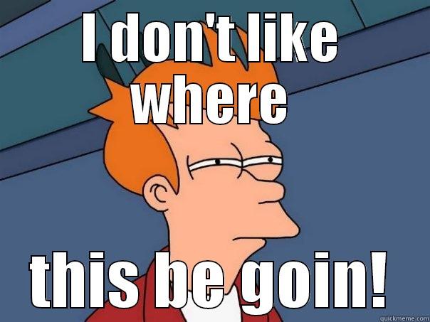 I DON'T LIKE WHERE THIS BE GOIN! Futurama Fry