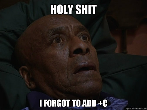 holy shit i forgot to add +c  Bedtime Realizations