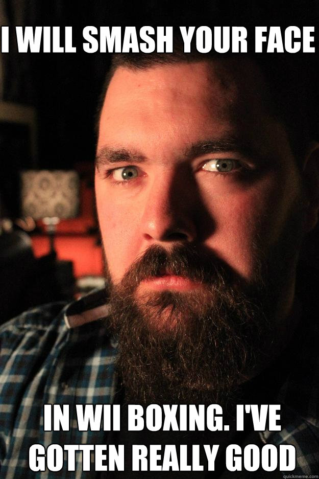I WILL SMASH YOUR FACE in wii boxing. I've gotten really good  Dating Site Murderer