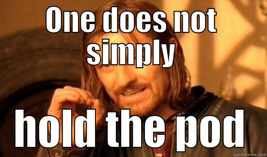 ONE DOES NOT SIMPLY HOLD THE POD Boromir