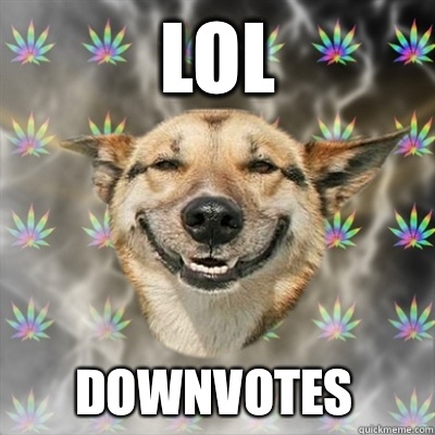 LOL Downvotes  Stoner Dog