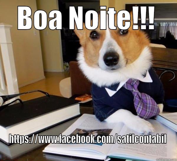 BOA NOITE!!! HTTPS://WWW.FACEBOOK.COM/SATILCONTABIL Lawyer Dog