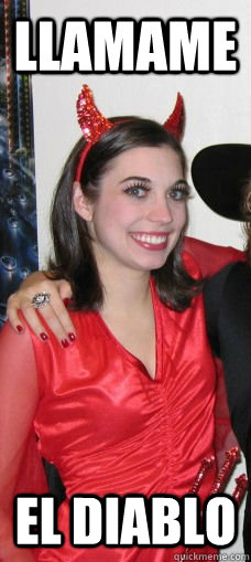 llamame el diablo  