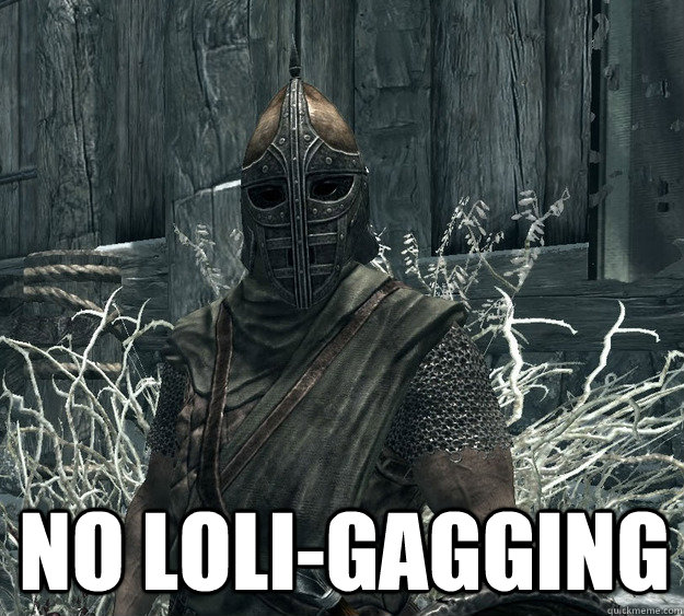  no loli-gagging -  no loli-gagging  Skyrim Guard