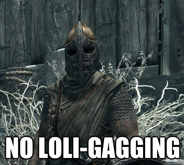  no loli-gagging  Skyrim Guard