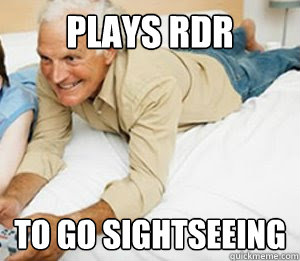 plays rdr to go sightseeing - plays rdr to go sightseeing  Gamer Grandpa