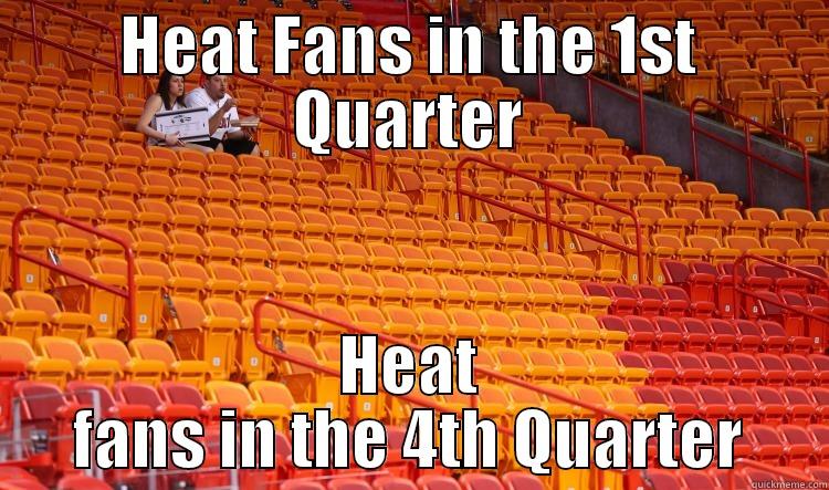 Miami Heat fans - HEAT FANS IN THE 1ST QUARTER HEAT FANS IN THE 4TH QUARTER Misc