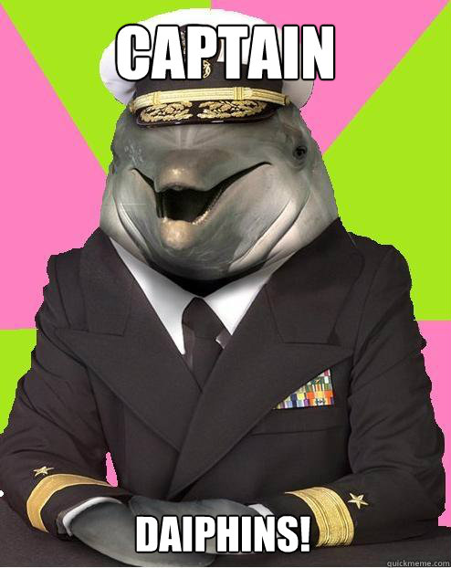 captain daiphins! - captain daiphins!  Admiral commander dolphin