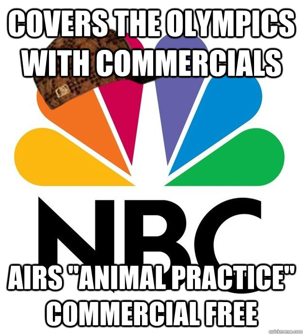 covers the olympics with commercials airs 