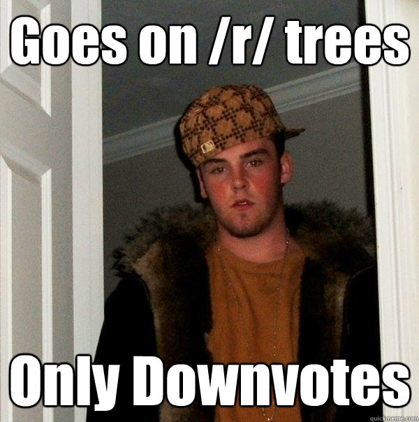 Goes on /r/ trees Only Downvotes  Scumbag Steve