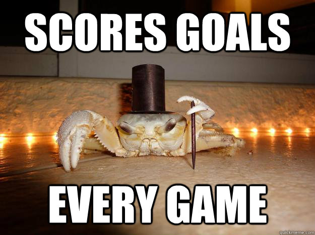 Scores goals Every game  Fancy Crab