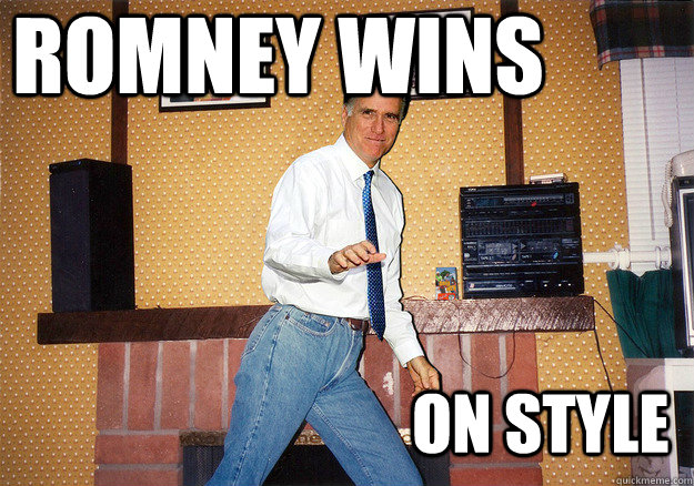 ROMNEY WINS ON STYLE  
