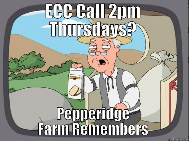 PF Remembers - ECC CALL 2PM THURSDAYS? PEPPERIDGE FARM REMEMBERS Pepperidge Farm Remembers