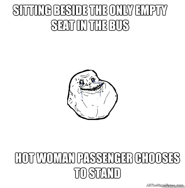 Sitting beside the only empty seat in the bus Hot woman passenger chooses to stand  