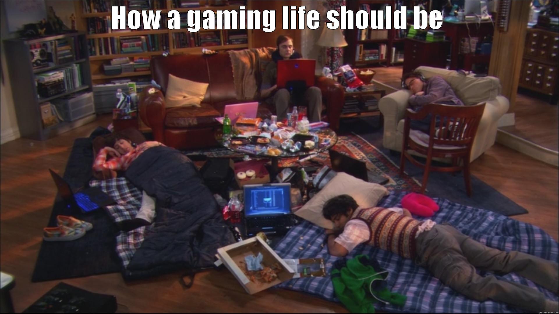 How a gaming life should be - HOW A GAMING LIFE SHOULD BE  Misc