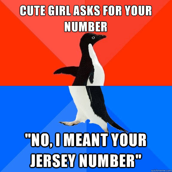 Cute girl asks for your number 