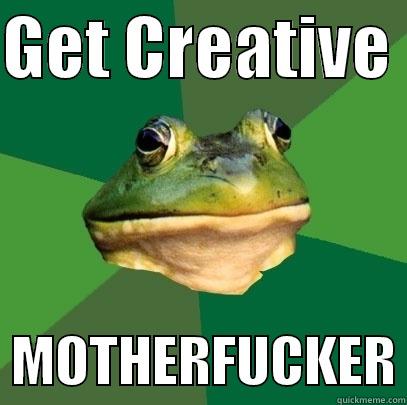GET CREATIVE    MOTHERFUCKER Foul Bachelor Frog