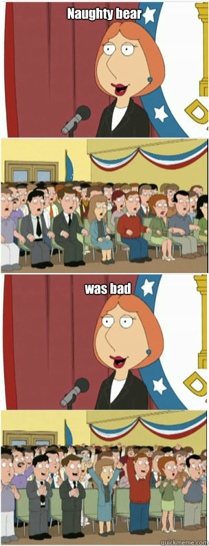 Naughty bear was bad   911 lois