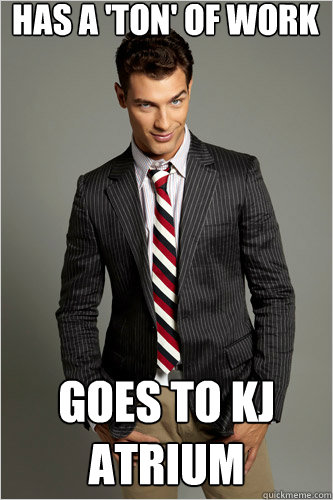 Has a 'ton' of work goes to Kj Atrium  Hamilton Hypocrite
