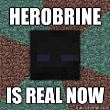 Herobrine Is real now  Endermen