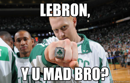 Lebron, Y U Mad Bro?  Brian Scalabrine Rings