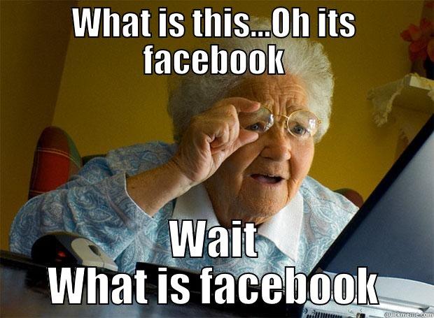 WHAT IS THIS...OH ITS FACEBOOK WAIT WHAT IS FACEBOOK Grandma finds the Internet