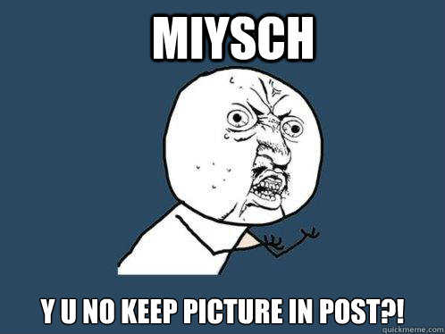 MIYSCH Y U NO KEEP PICTURE IN POST?!  Y U No