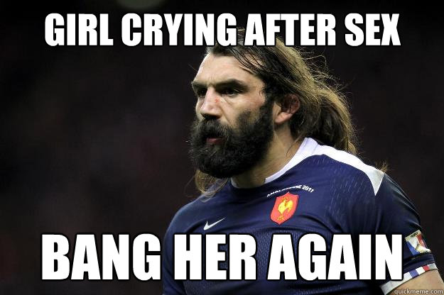 girl crying after sex bang her again Caption 3 goes here  Uncle Roosh