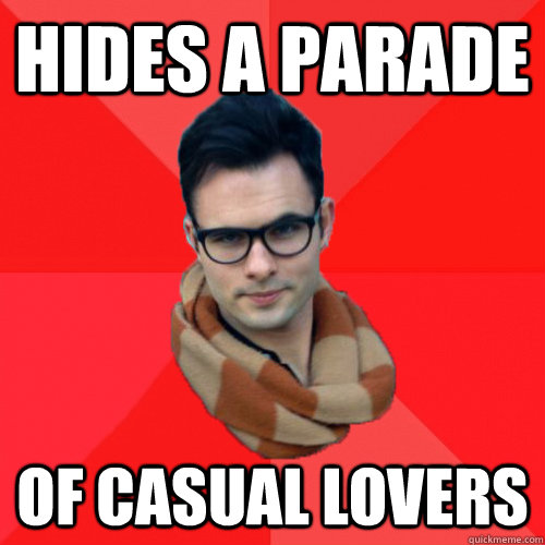 hides a parade of casual lovers - hides a parade of casual lovers  Socially Awesome Darcy