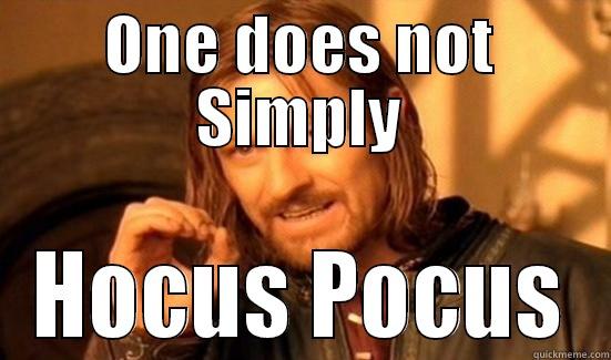 ONE DOES NOT SIMPLY HOCUS POCUS Boromir