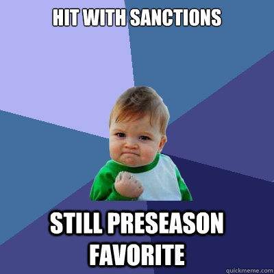 Hit with sanctions still preseason favorite  Success Kid