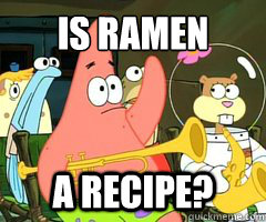 is ramen a recipe?  