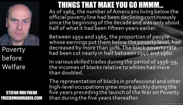 Things that make you go hmmm... Stefan Molyneux 
freedomainradio.com - Things that make you go hmmm... Stefan Molyneux 
freedomainradio.com  Poverty Before Welfare