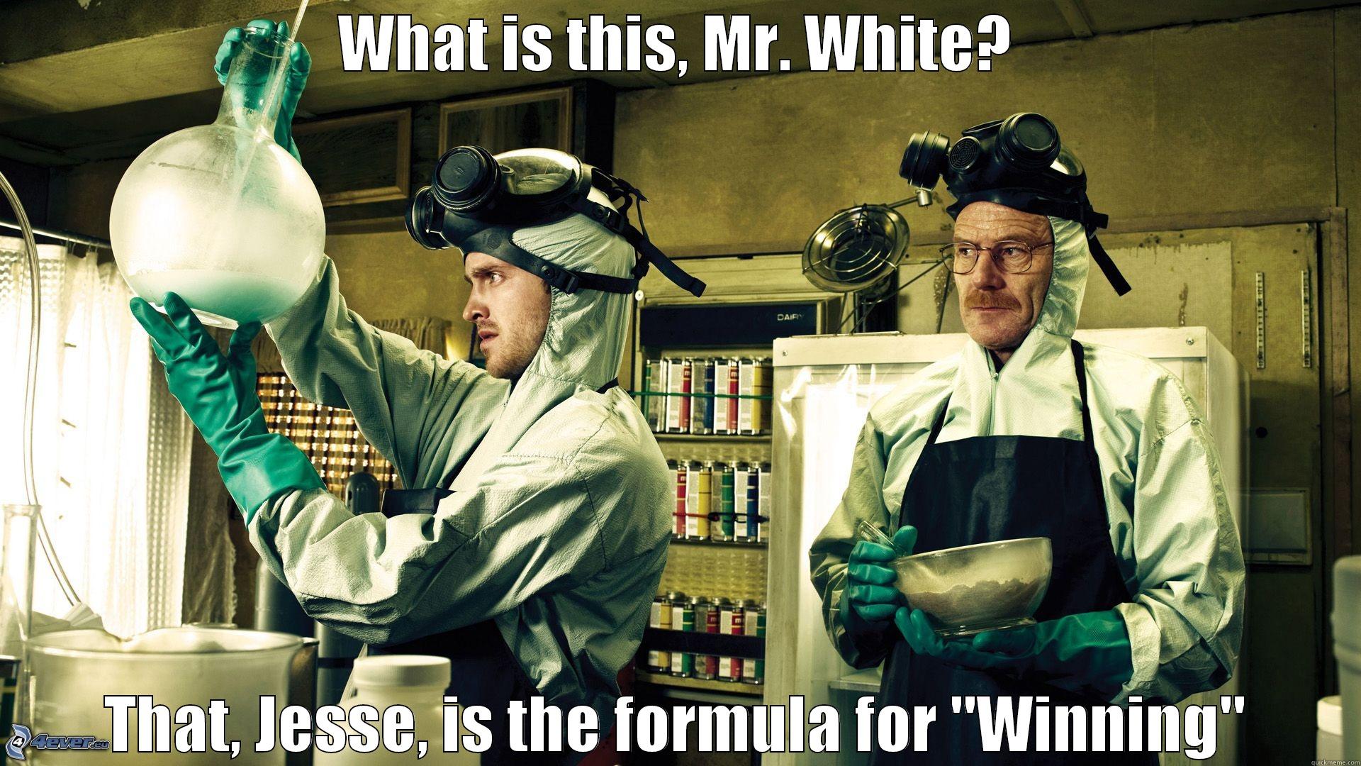 WHAT IS THIS, MR. WHITE? THAT, JESSE, IS THE FORMULA FOR 