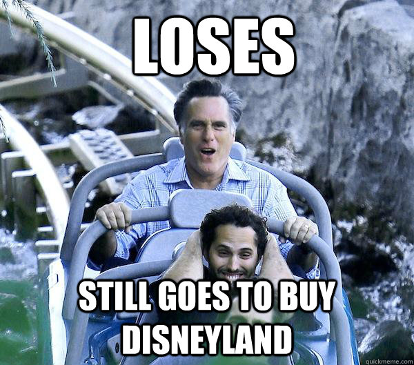Loses still goes to buy disneyland  