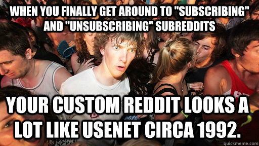 When you finally get around to 