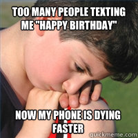 Too many people texting me 