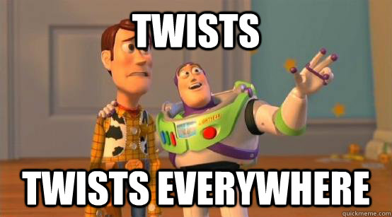 twists twists everywhere - twists twists everywhere  Buzz Glitter