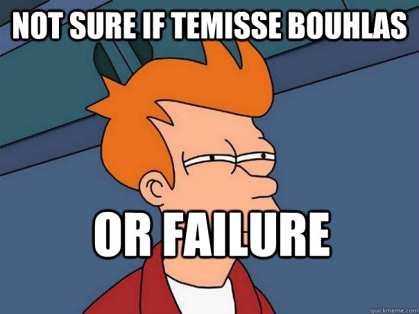 Not sure if Temisse Bouhlas Or Failure  Futurama Fry