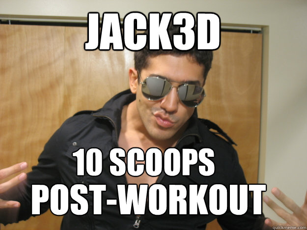 jack3d 10 scoops post-workout  